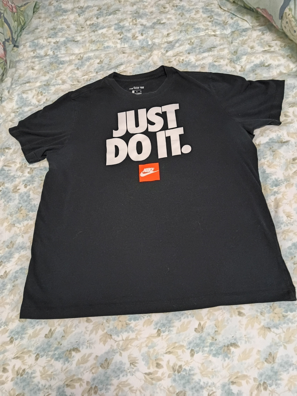 Nike Men's Black "Just Do It." Graphic Crew Neck T-Shirt Size XL EUC